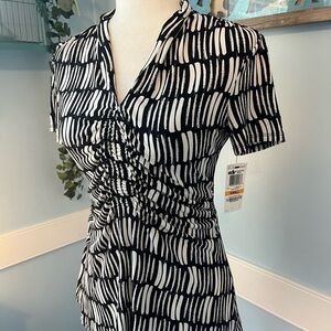 Alfani Monochrome Patterned Top